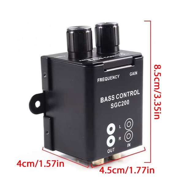 Bil Regulator Förstärkare Bas Subwoofer Stereo Kontroller Baskontroller