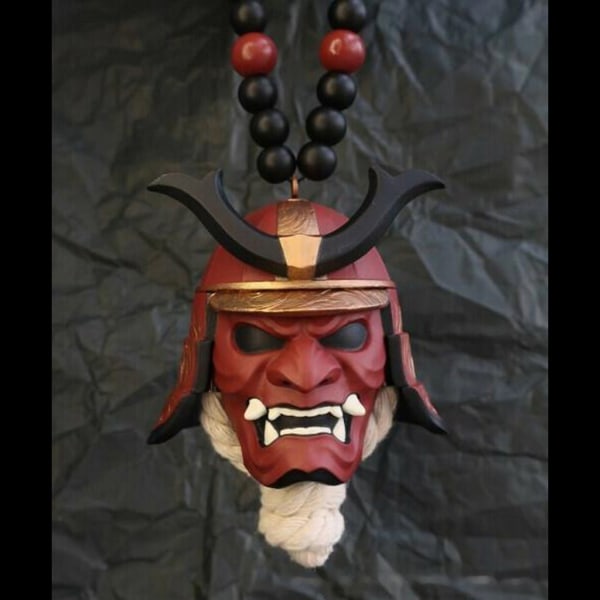 Nyhet Samurai med Samurai hänge Interiörtillbehör Cool Autodekoration Halloween Presenter Berlocker Hem null - 156D