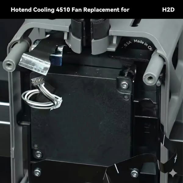 4510 45mm 45x45x10mm køleventilator 3D-printer dobbelt kugleleje til H2D