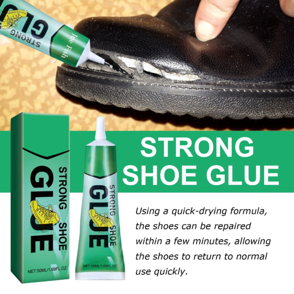 Universal vahva kenkien korjausliima nopea, pehmeä, kirkas pysyvä liima null - 2 sticks