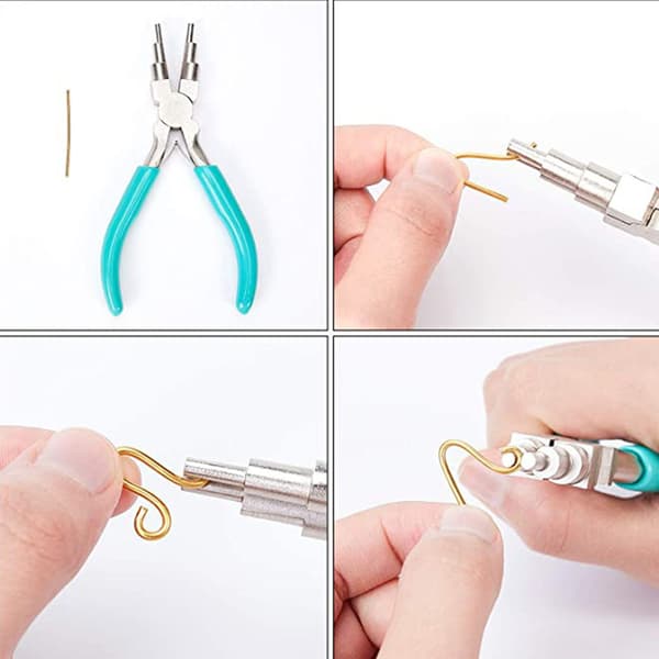 Nylon Flat Nose Pliers Mini Smykketang Tilbehør DIY Seksdelt Tang