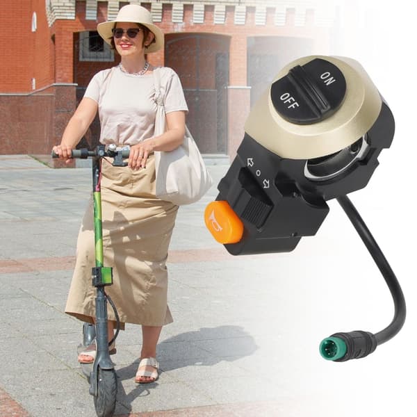 El-scooter tilbehør 5-benede vandtætte kontakter styrer blinklys