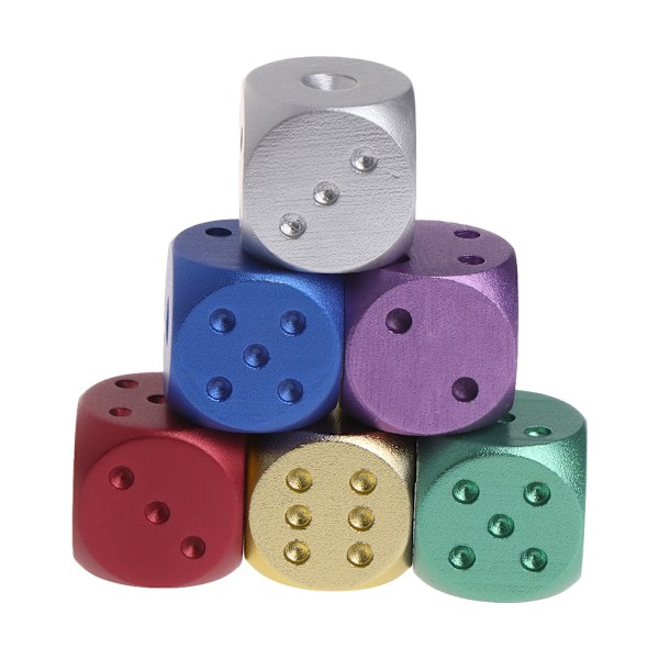 16mm 0,63 tuuman digitaalinen noppa 6-sivuinen D6 noppa lapset lapset pulmapelilautapeli noppa Glod