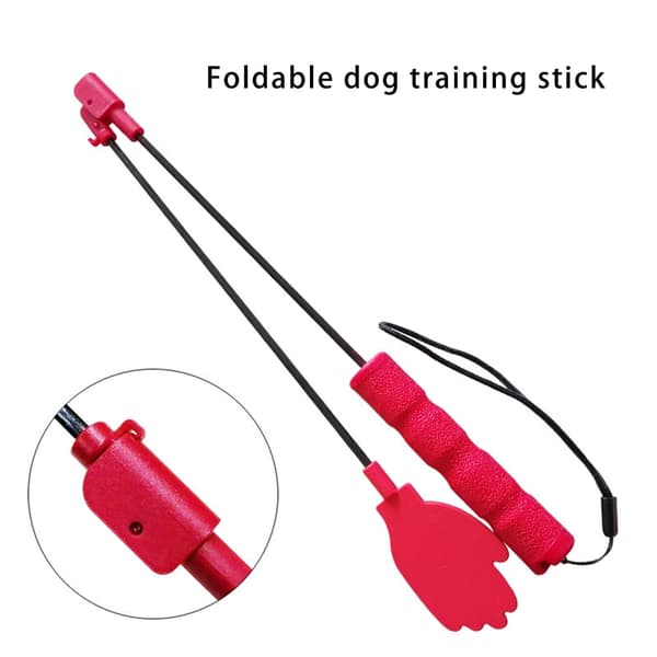 Bærbar hundetræningspisk med ergonomisk greb til kæledyr