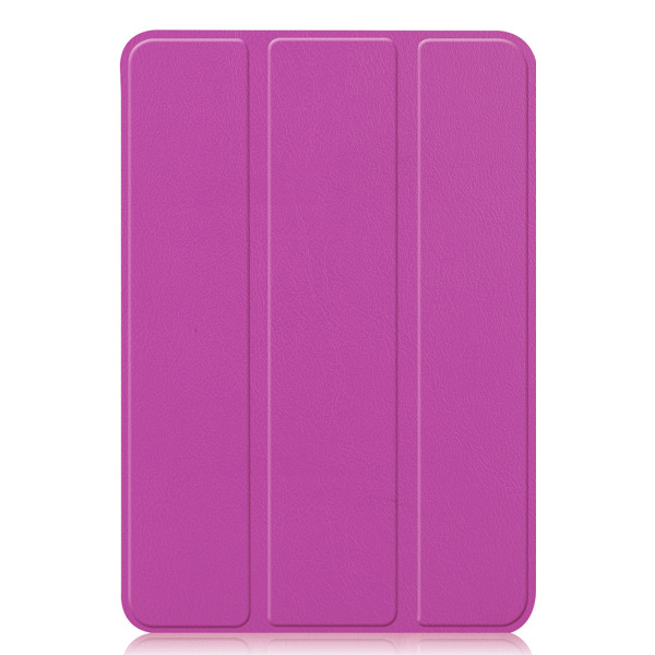 PU Tablet Rygghållare Trifold Solid för Case Auto Sleep / Wake Cover för Mini 6 Purple
