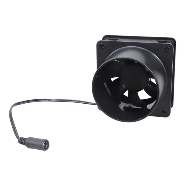 12V 8cm Inline Kanalvifte Med Hastighetskontroller Kraftig Ventilasjon