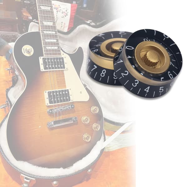 4 st Akryl Gitarrknoppar Volym Ton Topphatt Knoppar för Elgitarr