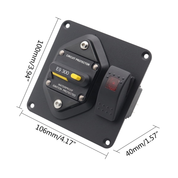 Strömbrytare Vattentät 12/24V Säkringar Manuell återställning Bilströmbrytare 50-300A null - 250A