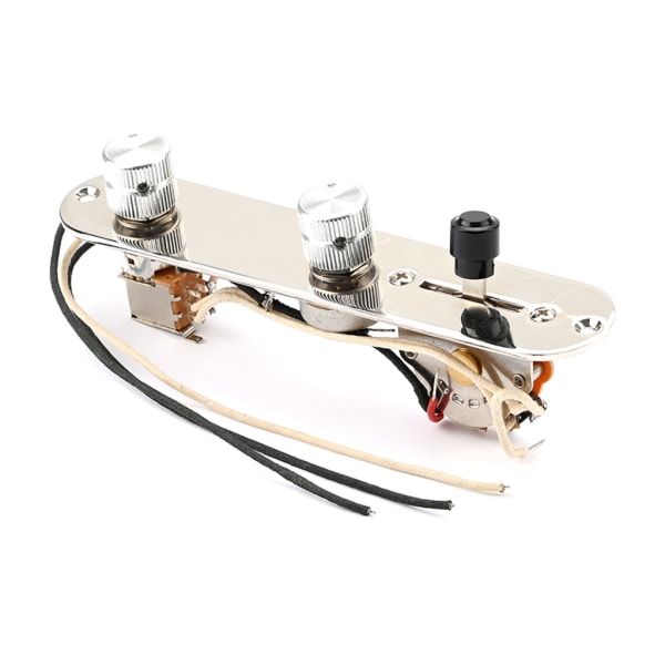 Prewired Loaded Guitar Control Plate with 3-Way Switches Knob Replacement