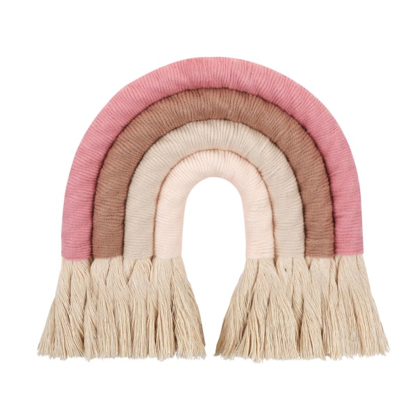 INS Nordic Home Weaving Regnbågstapet Bomull Handvävd Färg Ornament Present