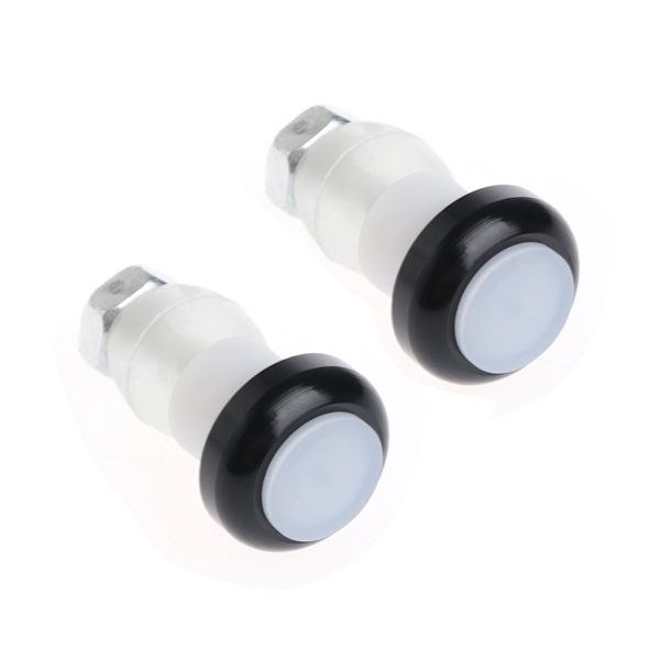 1Par Safety Cykelcykel Blinklys Håndtag End Plug LED Rødt lys Lampe Hot