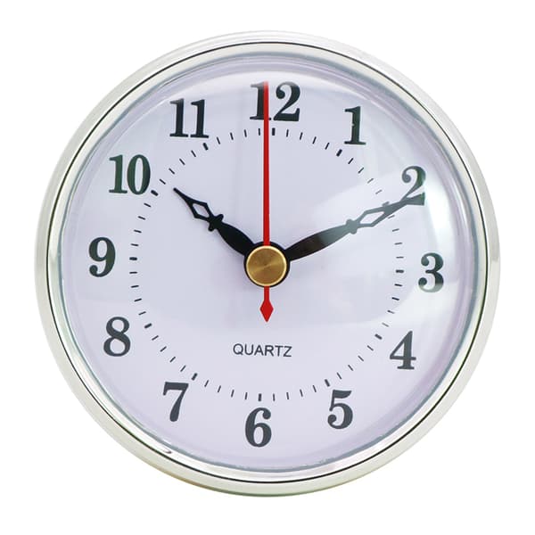 80 mm/3,15 tommer Quartz Ur Indsats Sort Arabertal til 1x AA Batteri