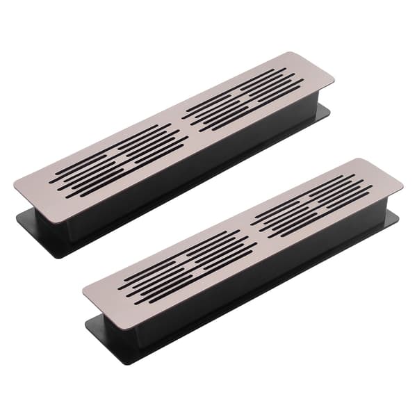 2 st Dubbla Lager Ventilationsnät Panel Aluminiumlegering Luftventilgaller