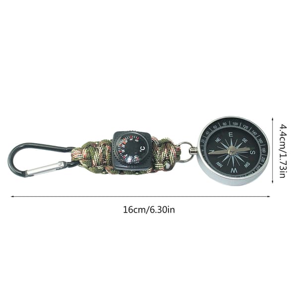 Lomme Snap Hook Kompasser Karabinhage Termometer Camping Backpacking Overlevelse