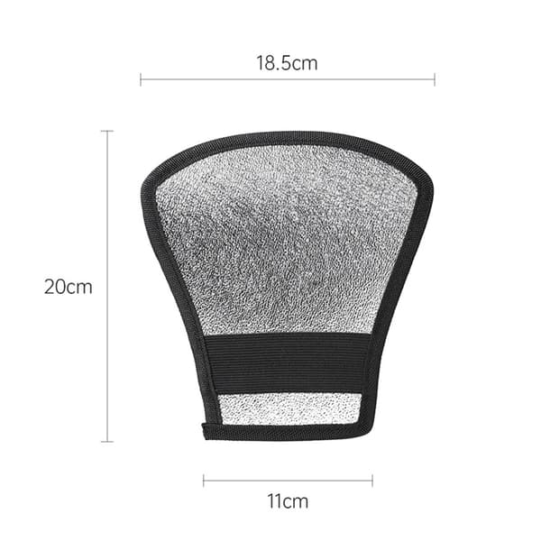 Bärbar Studs Ljusreflektor 2-sidig Flexibel Blixtdiffusorreflektor