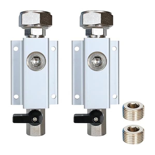 Garage luftutloppssats, 3/4 storlek väggmonterad metallkropp, 2-pack