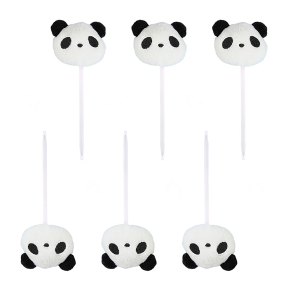 6 kpl Panda kuulakärkikynä Pehmo Panda kirjoituskynä joulusukkatäytteitä poikien tyttöjen joulujuhliin null - D