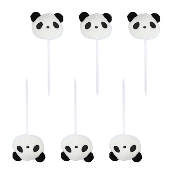 6 stk Panda kulepenn Plysj Panda Skrivepenn Julestrømpefyll for Kid Gutt Jente Julefest Favor null - D