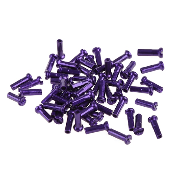 60Pcs 2mm Diameter Mountain Road Bike Long 12mm Cycling Replacement Accessory Purple