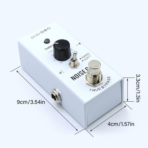 Brusreduceringspedal Metall Brusundertryckare Effekt Gitarr Brusgrind Pedal