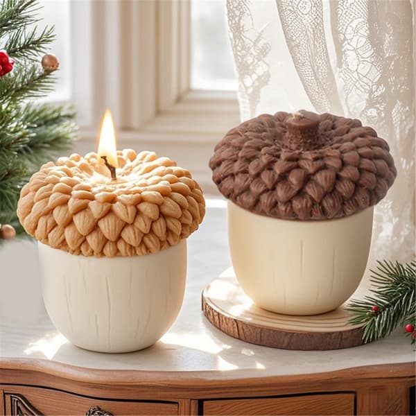 Julete Pinecone Silikonform for Gipsstøping Håndverk