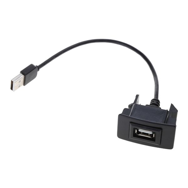USB Dashboard Mount USB Socket 2.0 Port Panel forlængerkabel Adapter