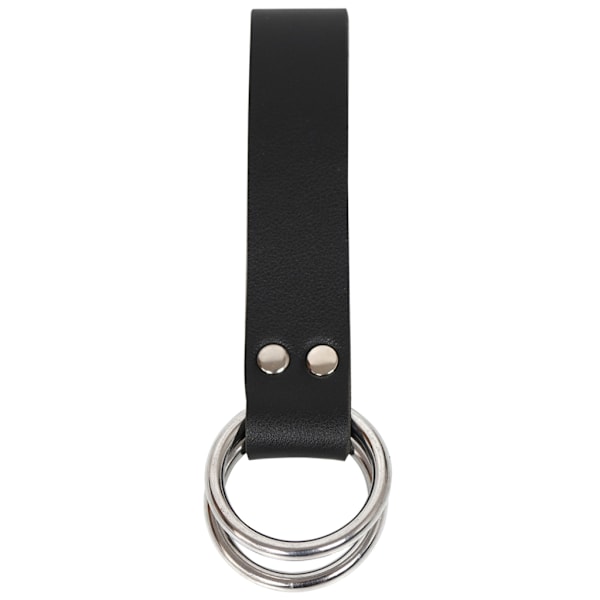O Spänne Svärd Bälte Hållare Båge Larp Rekvisita Rapirer Holster Läder Loop Black