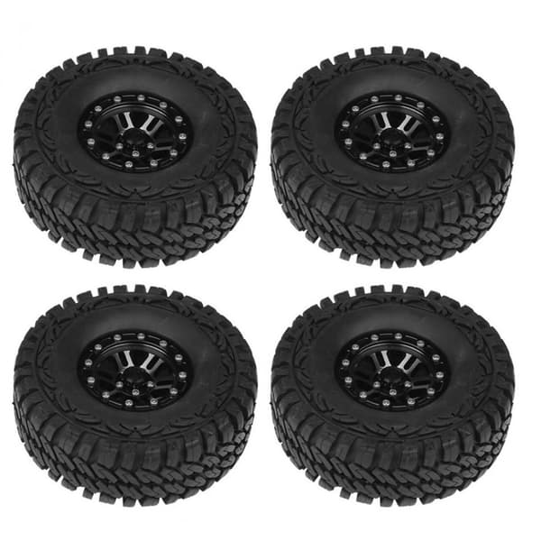 4 stk/sæt Crawler RC Dæk Holdbar 112 mm Metal Fælg Egnet til Rc 1/10
