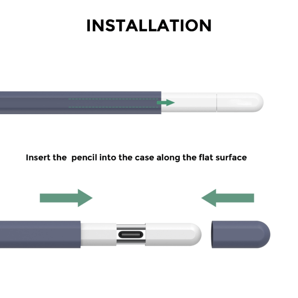 Modernt och funktionellt skydd för Pencil 3(USB C)-skydd Sofistikerat utseende Purple