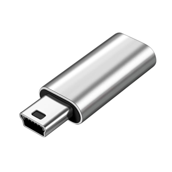 USB Typ C-förlängningsadapter USB C-hona till mini USB hane-omvandlare förlängd Silver