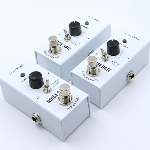 Brusreduceringspedal Metall Brusundertryckare Effekt Gitarr Brusgrind Pedal