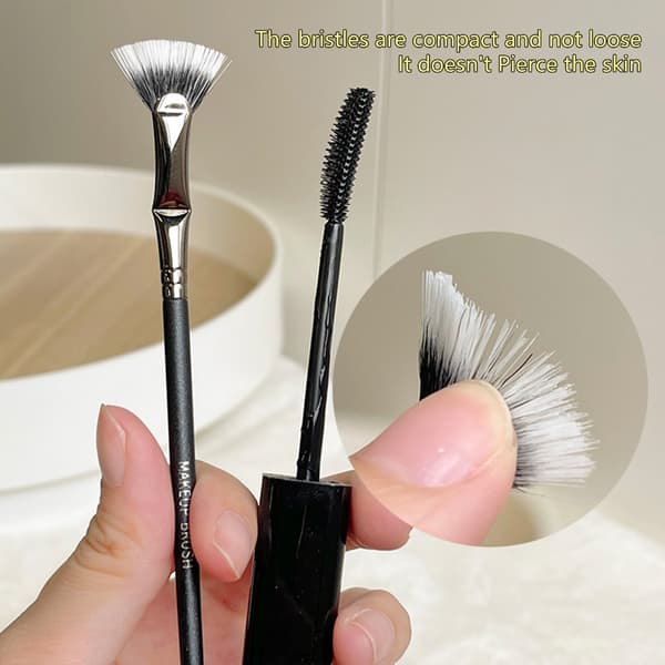 Vifteformet Øjenvippebørste Vippestav Børste Mascara Viftebørste til Øjenmakeup