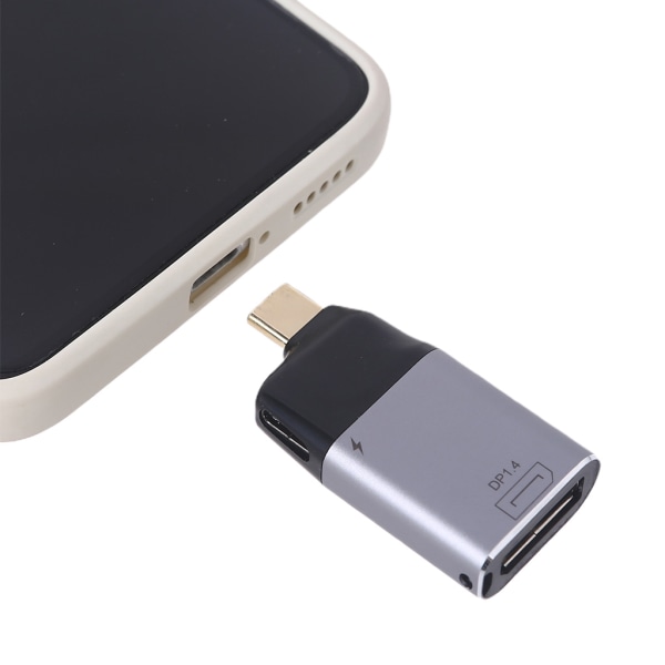 Lättvikts USB C till DP Adapter Typ-C till Display Port Adapter Converter för de flesta bärbara datorer