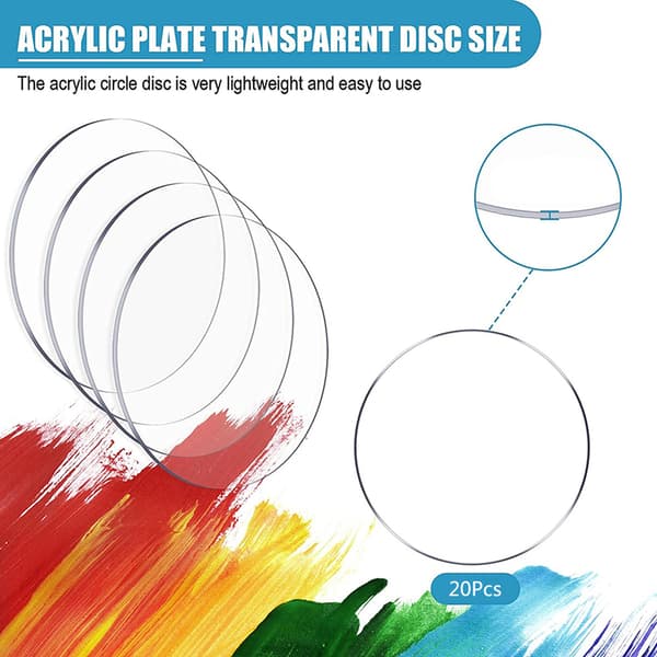 30 stk. akryl Perspex platebrettskiver for bryllupsfestskilt
