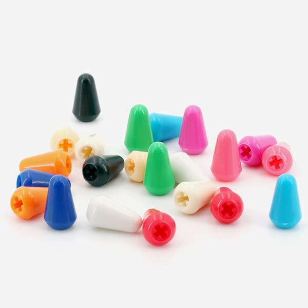 Guitar Toggle Switch Tip Elektrisk Guitar Pickup Switch Knob Tip Cap Plast Black