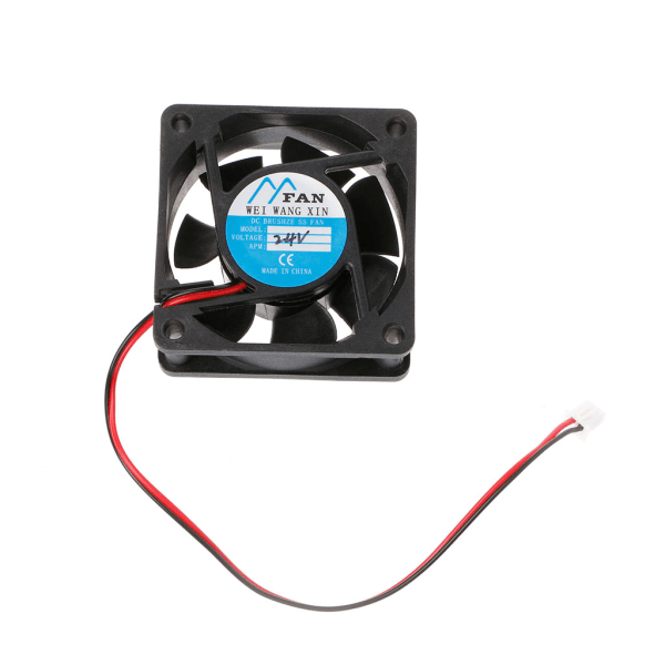 60x60x25mm byte av kylfläkt Höghastighets 3200RPM 2Pin 2Wire för Case Cooler Red