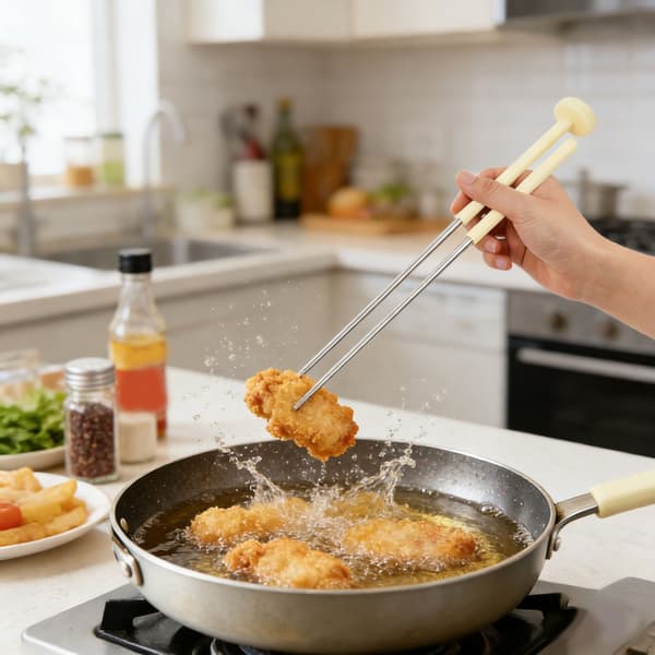 Stekte spisepinner termometre spisepinner rustfritt stål frityrsteking 0-300℃