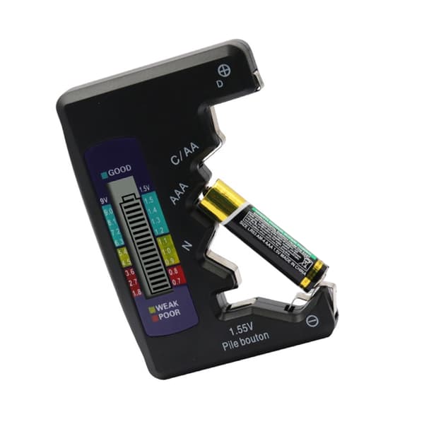 Batteritester Batterimonitor LCD-skjerm Tester Batterikontroll