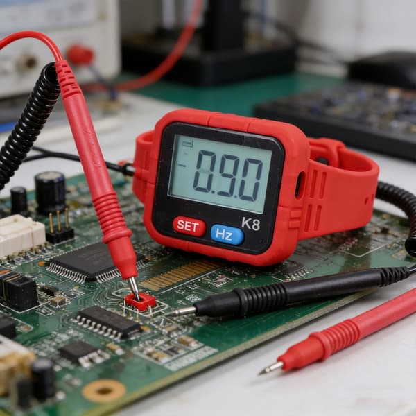 Digitalt multimeter voltmeter kontinuitet ohmmeter ohm spenningsmåler tester