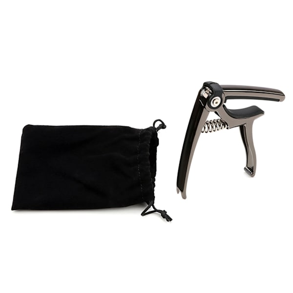 Snabbfäste 4 i 1 Gitarr Capo, Legering Gitarr Glidande Capo med Strängskärare