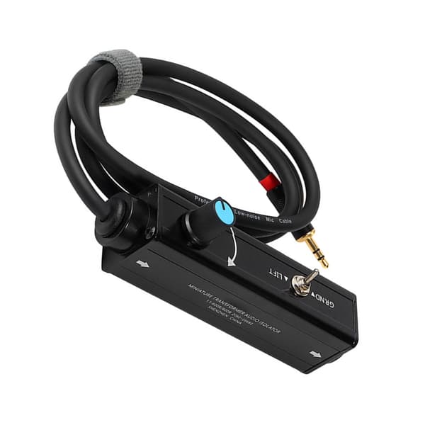 3,5 mm til XLR hunn lydisolator for innspillingsstudio live lydsystemer