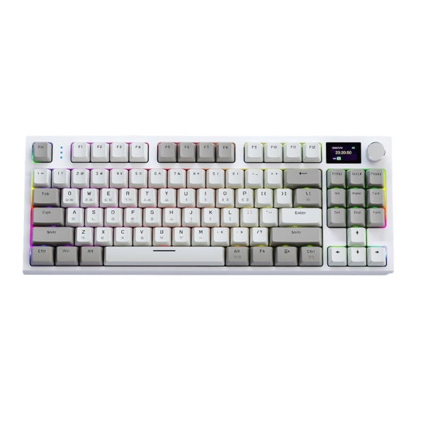 K86 3 Modes Mekanisk Tastatur Pakning Struktur Hot Swappable Programmerbare RGB baggrundsbelyste tastaturer Trådløst tastatur