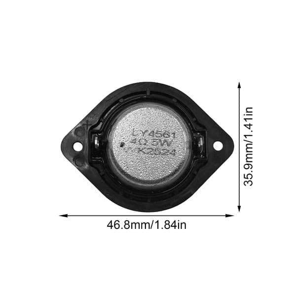 4Ohm 5W Rund Neodym Diskant Hjemmehøyttaler Erstatningskomponent