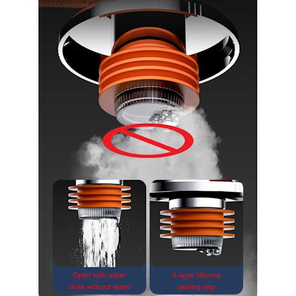 Opgraderet ABS Triple Connector Langtidsholdbar Alsidig Connector Nem at installere Fleksibel forbindelse til kloakrør null - B
