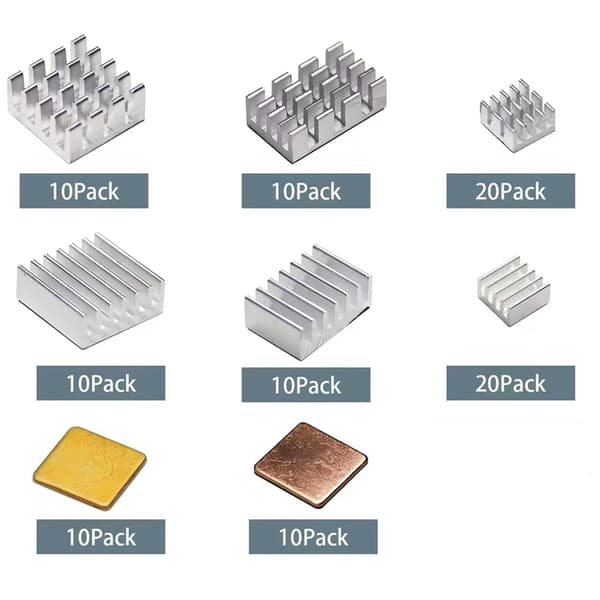 Effektiv køleplade til Raspberry B B+ 2,3,4 Boards Termisk Tape