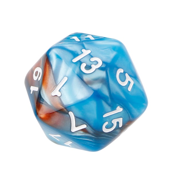 7 kpl / sarja akryyli polyhedraaliset noppat TRPG-lautapeliin D4-D20 Blue