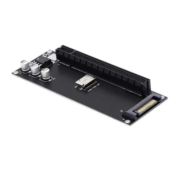 Moderkort SFF-8611 8612 NVMe M.2 SSD till PCIe 4.0 X16 Adaptrar Expansionskort PCIe X4 RisersCard Extern grafik