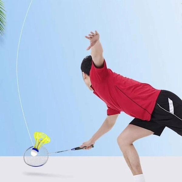 Innovativ badminton reboundstränare singelperson racketar träningsverktyg