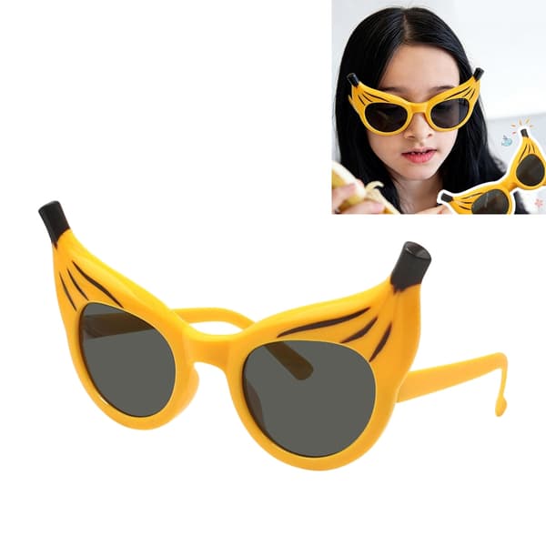 Merkelige bananformede brillerammer for utkledning og rollespill