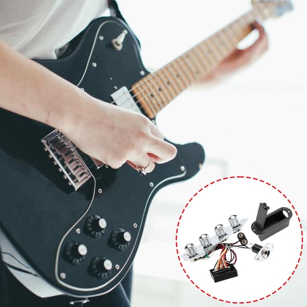 Förkopplad Gitarr Switch Kontrollplatta Kabeldragna Kontrollplatta Tålig